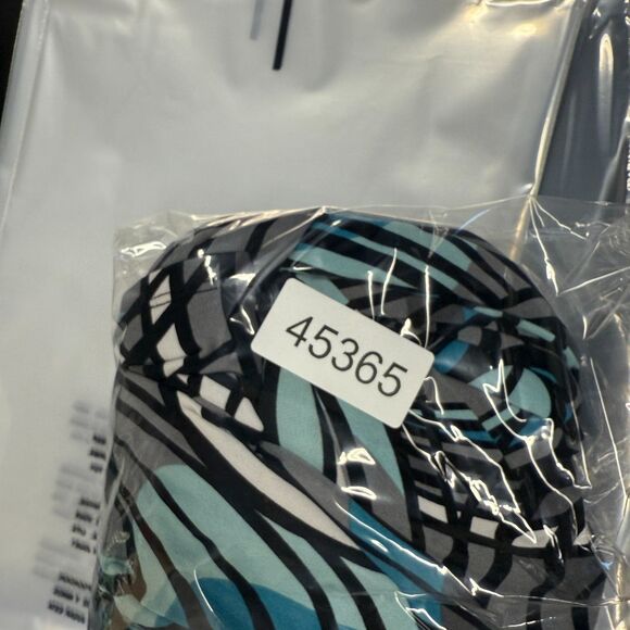 Liz Lange Dress Woemn L Maternity Gray Geometric Maxi Long V-Neck Long Sleeve - Picture 7 of 7